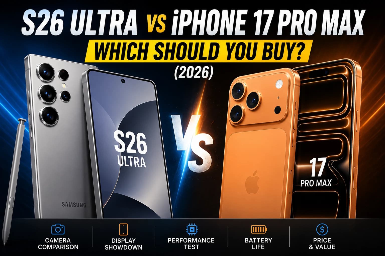 S26 Ultra vs iPhone 17 Pro Max: Which Should You Buy? (2026)